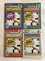 Lot (4) Penny Press Good Time Super Jumbo Crosswords Puzzles Book 2020 2021 Lot2 - £18.34 GBP