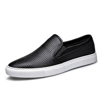 2021 New Style Men Cow Leather Casual Shoes Fashion Spring Summer Breathable Mic - £57.93 GBP