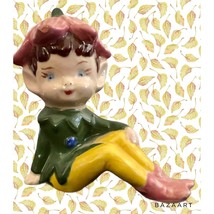 Vintage Ceramic Miniature Fairy Sprite Elf Decor - $14.84