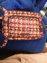 VERA BRADLEY HOUNDSTOOTH TWEED RFID LITTLE HIPSTER CROSSBODY ADJUSTABLE ... - £21.21 GBP