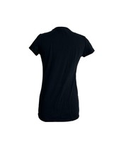 KKamie Womens T Shirt Size XL Black Heart Wings Roses Chain Short Sleeve... - £19.55 GBP