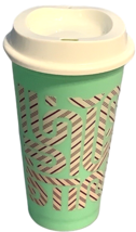 Starbucks Travel Tumbler With Lid Cup Mint Green 2013  16oz Reusable Plastic - £13.01 GBP