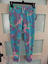 Tek Gear Camo Ultrasoft Fleece Joggers Size M (8) Girl&#39;s NEW - £16.33 GBP