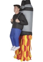 Adult Inflatable Jetpack Costume Funny Ride On Rocket Blow Up Jet Pack - $29.69