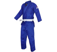 New Fuji Sports Mens Kids Womens Single Weave Judo Gi Kimono  - Blue - £55.91 GBP+