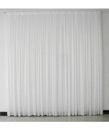 Popular new 6Mx3M White Pleated Wedding Backdrop Curtain for wedding stage - $1,548.72 MXN