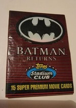 Batman Returns Topps Stadium Club One Unopened Pack Trading Cards DC Comics - £7.16 GBP