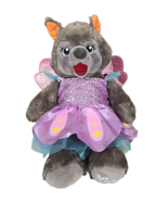 Build a Bear Workshop Plush Violet Great Wolf Lodge Butterfly Wings Dres... - $12.27