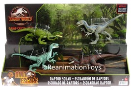 Jurassic World Camp Cretaceous Raptor Squad Blue Delta Charlie Echo Dinosaur NIB - £99.05 GBP