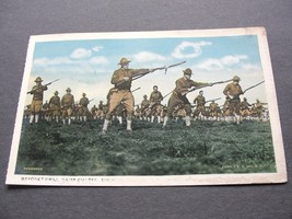 Bayonet Drill- Camp Custer, Michigan- 1920s Unposted Postcard. - £10.28 GBP