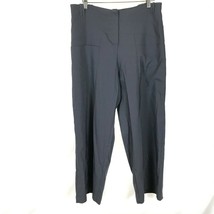 Womens Size Large Atelier Rare Toggery Gray High Rise Wide Leg Drop Pocket Pants - £41.51 GBP