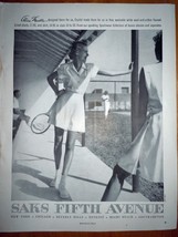 Saks Fifth Avenue Alice Marble Advertising Print Ad Art 1940s - $8.99
