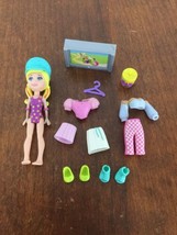 Polly Pocket Doll With Clothes &amp; Accessories Multiple Outfits #22 - £7.90 GBP