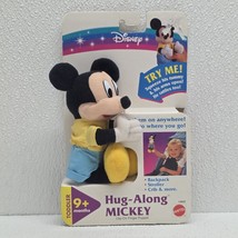 Vintage 1995 Disney Mattel Baby Hug Along Mickey Clip-On Plush Rattle - ... - $547.24 MXN
