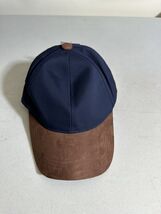 Alfani Mens Colorblock Baseball Hat Navy/Brown-OS - $13.99