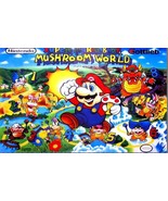 Super Mario Mushroom World Gottlieb 1992 pinball Translite/Backglass Mac... - $40.00