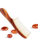 Natural Wood and Horn Fine Tooth Anti-Static Hair Comb - $51.44