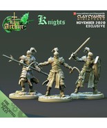 3D Printed Clay Cyanide Knights The Legend of King Arthur Ragnarok D&amp;D - $25.12 CAD