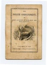 Fourth Commandment Some Account of Jack Riot and Will Mindful American T... - $27.72