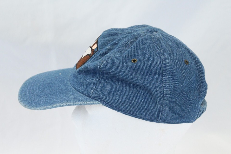 Looney Tunes Taz Tasmanian Devil Embroidered Denim Hat Cap Vintage 1999 WB  RARE Item image 6