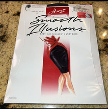 NEW Hanes Smooth Illusions Contouring Pantyhose French Panty Sz AB Jet B... - £6.05 GBP