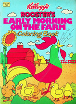 Kellogg&#39;s Rooster&#39;s Early Morning on the Farm Coloring Book (1984) - Unused - £6.14 GBP