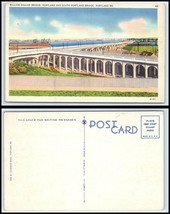 MAINE Postcard - Portland, Portland &amp; South Portland Bridge, Million $ Bridge A3 - £2.52 GBP