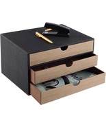 Stackable Storage Box For Jewelry/Bill/Paper/Documents/Makeup Home Decor - £50.01 GBP