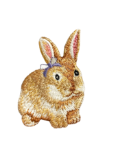 Cute Rabbit Bunny Applique Lop Embroidered Patch Hutch Embroidery 3 Inch... - £17.42 GBP