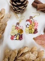 Miniature charcuterie board clay earrings, miniature food clay earrings, fake fo - £51.95 GBP