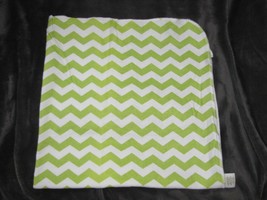 Circo White Lime Green Chevron Stripe Cotton Flannel Baby Blanket Receiving - $254.13 MXN