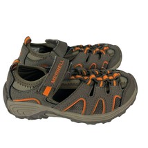 Merrell ML Hydro H2O Sandals Unisex Little Kids Size 9 Gray Orange - $21.60