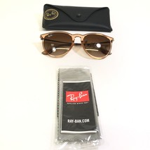 Ray-Ban Sonnenbrille Rb4171 Erika 6514/13 Klar Brown Rund Rahmen Braune Linsen - £104.86 GBP