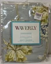 Waverly Kristy Valance Floral &amp; Striped Blue Green Yellow  50&quot; X 16&quot; NWT - $14.95