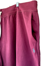 Ralph Lauren Polo Sweatpants Burgundy Wine Mens 2XLT Pockets Athleisure * READ - £64.60 GBP
