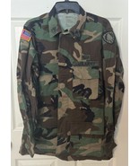 US Army Combat Jacket Mens Camo Woodland Hot Weather Military Coat Mediu... - $33.69 CAD