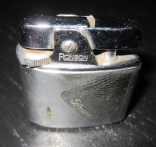 Vintage RONSON Chrome Atomic Age Petite Ladies Gas Butane Lighter - $24.99