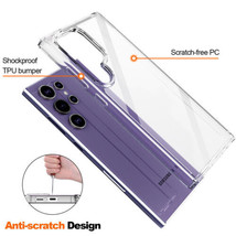 For Samsung Galaxy S24 Ultra S24+  Shockproof Clear hard back soft Silic... - £36.34 GBP