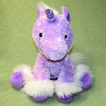 Aurora Purple Unicorn Dreaming Of You 12" Stuffed Animal Glitter Horn Furry Feet - $8.18