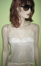 Vintage Women&#39;s Ladies Cami Camisole Lingerie Lace Top 100% Nylon Size 34  - $17.99