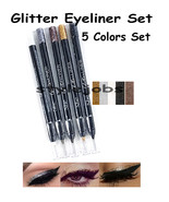 S.he Metallic Glitter Shimmer Sprkle Eyeliner Pencil 5 Color Set - $10.58 CAD