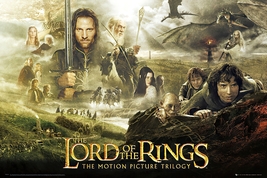  The Lord Of The Rings - Trilogy - Movie Poster / Print (Size: 36&quot; X 24&quot;) - £14.35 GBP