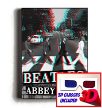 3D Incredible Framed Abbey Road Album The Beatles 8.5X11 Print Glasses I... - £20.68 GBP