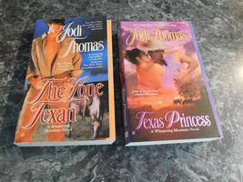 Jodi Thomas lot of 2 Whispering Mountain Western Historical Romance Paperbacks - £3.18 GBP