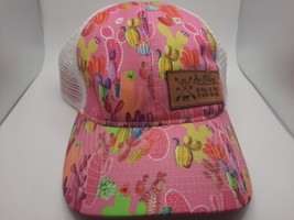 Womens Be Strong Ranch Wear Hat Pink Cactus Mesh Snapback - $16.00