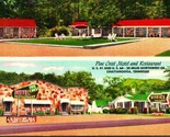 Pine Crest Motel and Restaurant Multi View Chattanooga TN UNP Linen Post... - £5.51 GBP