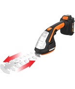 Worx WG801 20V Power Share 4&quot; Cordless Shear and 8&quot;, Battery &amp; Charger I... - £86.53 GBP