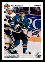 San Jose Sharks Pat MacLeod RC Rookie Card 1991 Upper Deck #578 - £0.39 GBP