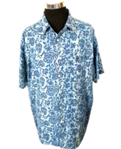 Nautica Jeans Co. Island Casual Shirt Mens Size XXL Hawaiian Aloha Blue Tropical - £8.81 GBP