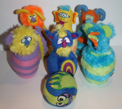 Melissa and Doug Monster Bowling Game 6 Pins 1 Plush Stuffed Ball Full S... - $11.35